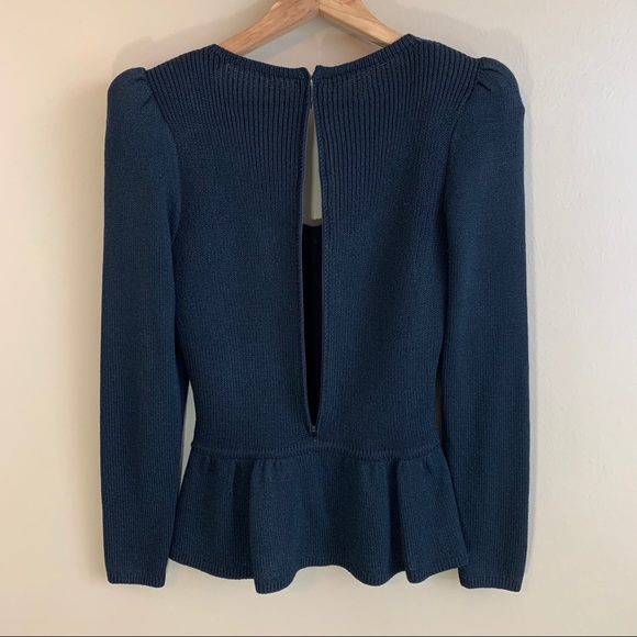 Vintage ST. JOHN Peplum Sweater V-Neck RELISTED - Picture 12 of 13
